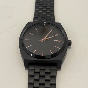 Nixon Women’s Black & Rose Gold Watch